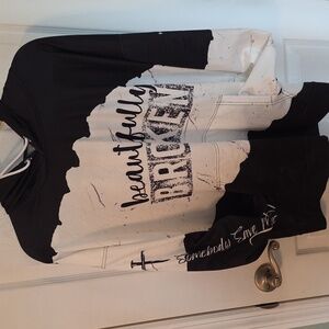 Jelly Roll Beautifully Broken Hoodie  Country Music Southern Rock Graphic Sz 2X